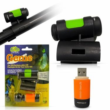 Imagem de Lanternas de LED recarregáveis GoGo Stik Fido e clipe de montagem para o seu uso noturno. (fácil de encaixar em outros dispositivos como detectores de metal)
