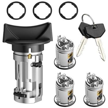 Imagem de Cilindros de interruptor de ignição e fechadura de porta com chaves adequadas para Jeep 90-96, para Wrangler YJ Cherokee XJ Grand Cherokee ZJ Comanche, para Dodge 90-93, para Viper Dakota, substitui