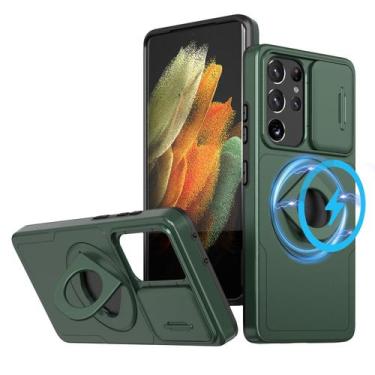 Imagem de Capa de telefone ANNGELAS para Samsung Galaxy S21 Ultra com suporte