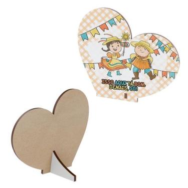Imagem de Kit Lembrancinha Festa Junina em MDF Decoração São João Bandeirinhas -