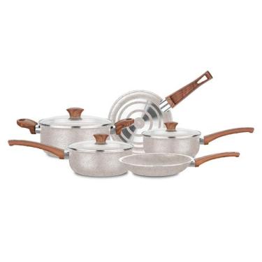 Imagem de Conjunto de Panelas Vanilla 5 Peças Madeira Ceramic 2018 MTA