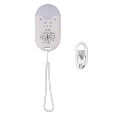 Imagem de Máquina de Som de Ruído Branco, Oito Sons Relaxantes, Luz Noturna Colorida, Recarregável, Função de Memória Com Temporizador Automático, para bebê