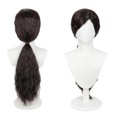 Imagem de YYUISD Peruca Longa E Fofa Preta Para Meninas, Fantasia De Cosplay Halloween