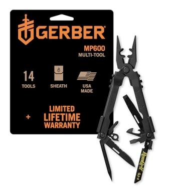 Imagem de Gerber Gear Gear DET Multi-Alicate 600 com crimpador de tampa de jateamento - Multiferramenta com chave de fenda, alicate de agulha, abridor de lata, cortador de fio, serra substituível - Engenheiro