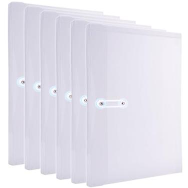 Imagem de Envelopes de plástico de tamanho legal com fecho de amarrar, expansão de 3,5 cm, envelope de poliéster transparente, pasta de arquivos, organizador de documentos para papel de tamanho legal, pastas de