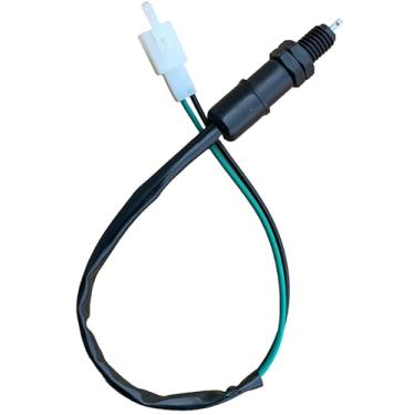 Imagem de MRS Interruptor de freio de pé cabo de luz traseira elétrico plugue macho para 50cc 90cc 110cc 125cc 150cc 200cc 250cc ATV Quad Four Wheeler Go Kart Motorcycle Kazuma Sunl Roketa RedCat Coolster Peace