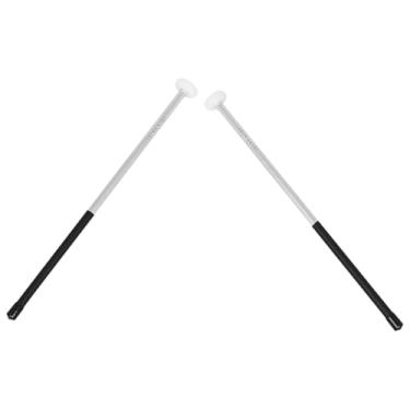 Imagem de menolana 2 peças baquetas de bateria baquetas de bateria acessórios de percussão de instrumento musical leve de percussão clássicas de marimba