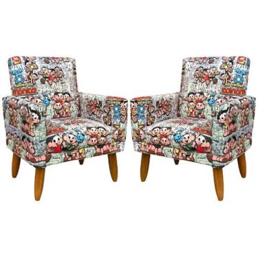 Imagem de Kit 2 Poltronas Infantis Reforçadas Decorativa Para Quarto Infantil Es