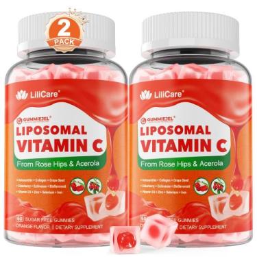 Imagem de Gomas de vitamina C LILICARE Lipossomal 1000 mg para adultos e criança