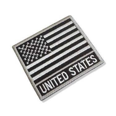 Imagem de BP0055N-002 Bandeira USA Patch Bordado 7,5x6,3cm - BR44