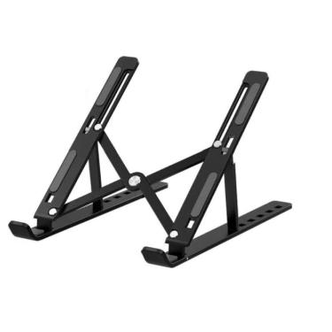 Imagem de Suporte Articulado Notebook Tablet Ergonomico Base Ajustavel Dobravel Antiderrapante Mesa Escritorio