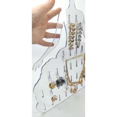 Imagem de Porta Joia Closet Princesa Acrílico Transp Biju Cabide - Lúdica Artes