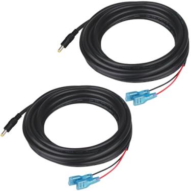 Imagem de KSK Cabo de alimentação para câmera de trilha de 79 polegadas (pacote com 2, cabo de alimentação externo CC de 4,0 x 1,7 mm, compatível com Tactacam Reveal, X, XB, SK, Wise Eye, Spartan Gocam, etc