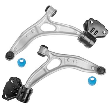 Imagem de KEYOOG Conjunto de 2 peças do braço de controle inferior dianteiro esquerdo direito e dianteiro para Ford C-Max 2012-2018 Focus (Não serve para rodas de 38 cm) K622753 K622788 suspensão do lado do motorista e do passageiro
