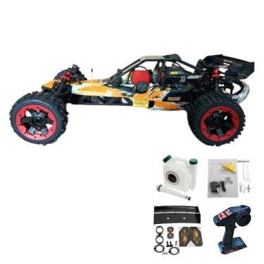 Imagem de Carrinho de Controle Remoto a Gasolina 29cc 2 Tempos – 70km/h, Suspensão Independente, Escala Grande, Off-Road Profissional (Branco)