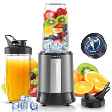 Imagem de Liquidificador pessoal de 900 W para vitaminas, shakes e extrações de nutrientes com 2 garrafas portáteis sem BPA de 765 g