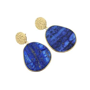 Imagem de Cape Diablo Brincos de folha de jaspe feitos à mão - pedra preciosa de jaspe imperial pendem de 4,5 a 5 cm, joias de pedra de cura e aterramento feitas à mão, Jaspe, Jaspe