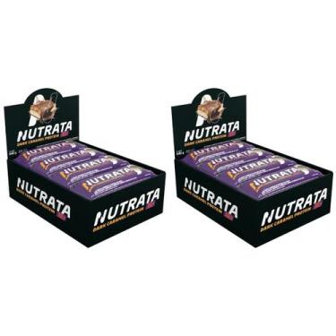 Imagem de 2x Nutrata Dark Caramel Protein 45g display com 12 barras, DARK CARAME