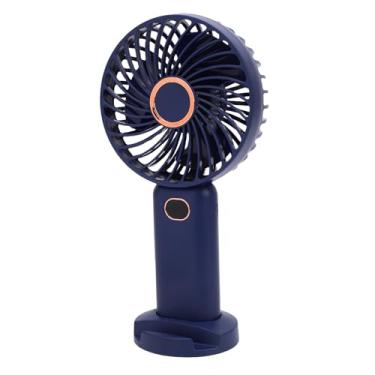 Imagem de RiToEasysports Ventilador de Mão Recarregável, Portátil Com Base Multifuncional, 5 Velocidades Ajustáveis, Exibição Digital para Casa Externa Em Casa