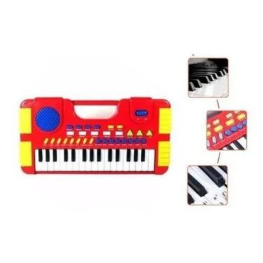 Imagem de Teclado Musical Infantil Piano 8 Sons Instrumentos Grava Top - Barcelo