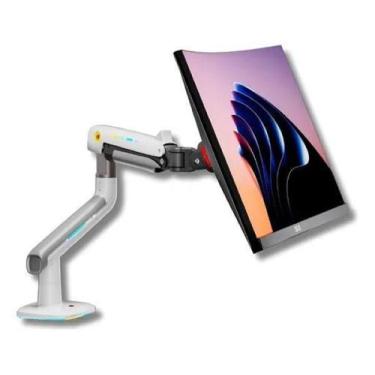 Imagem de Suporte Gamer Branco Nb - E5 Led Monitor 32 A 60 Articulado - North Ba