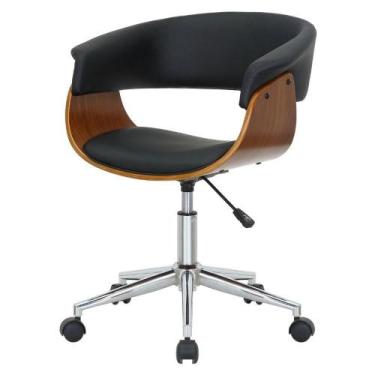 Imagem de Cadeira Giratória Turim Nicole Fratini Madeira Multilaminada Revestida