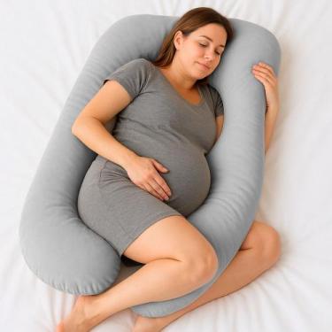 Imagem de Almofada Travesseiro de Corpo Gestante Relaxante Isa Grande Macia Velu