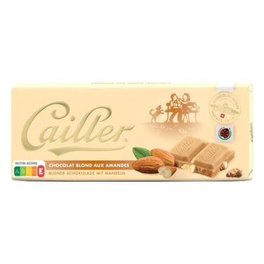Imagem de Barra Chocolate Premium Suíço Branco C/Amendoa Cailler 100Gr