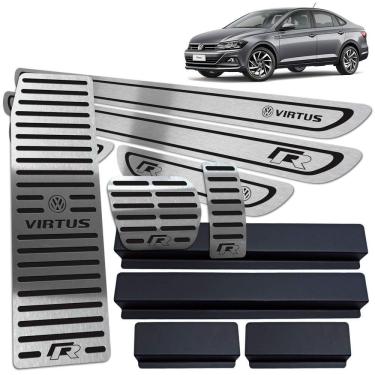 Imagem de Descanso Pedaleira Automático Soleira Preto BR Virtus R-Line