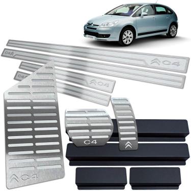 Imagem de Descanso Pedaleira Automático Soleira Prata Citroen C4 Hatch