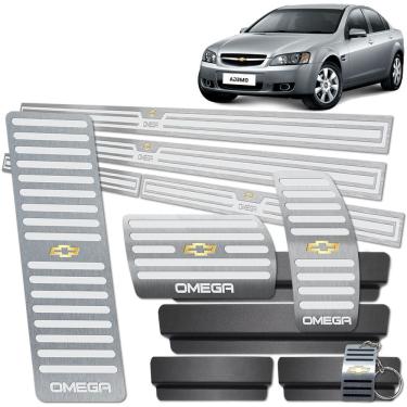 Imagem de Descanso Pedaleira Soleira Omega Cd 2008 A 2011 Prata