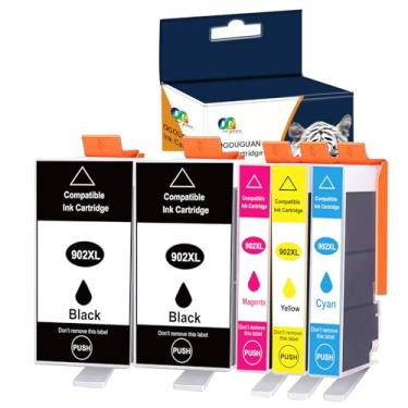 Imagem de Cartuchos de tinta 902XL compatíveis com HP 902 XL HP902 Work for Officejet Pro 6958 6968 6970 6978 6950 6951 6954 6956 6960 6961 6962 6963 6964 impressora (Pacote com 5, 2BKS /1C/1M/1Y)