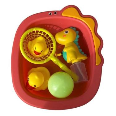 Imagem de Kit Brinquedo de banho para bebê infantil bichinhos coloridos interati