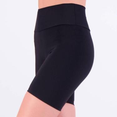 Imagem de Bermuda Hering Biker Cintura Alta com Bolso Femini, P