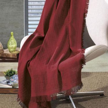 Imagem de Manta de Algodao Unicolor Liso Vermelho 120 x 150 Cm D06 - D'Rossi - D