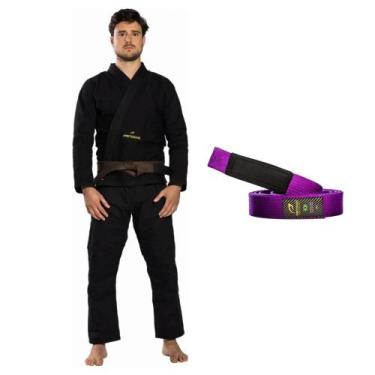 Imagem de Kimono Jiu Jitsu Adulto Training Ripstop First Dark + Faixa - Pretoria