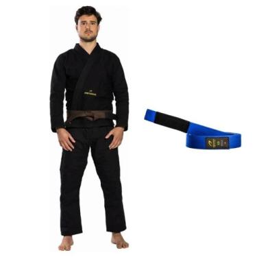 Imagem de Kimono Jiu Jitsu Adulto Training Ripstop First Dark + Faixa - Pretoria