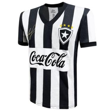 Imagem de Camisa Liga Retrô  Maurício Botafogo 1989 Cola M, Preto, Branco, M