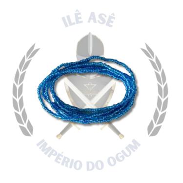 Imagem de Guia De Missanga Chinesa - Azul Escuro/Cristal