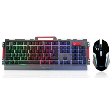 Imagem de Teclado Gamer Exbom BK-G3000 Metal com Iluminação LED