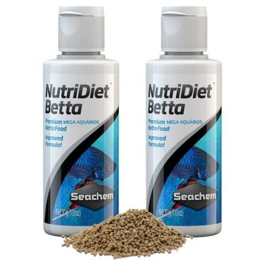 Imagem de Ração Para Peixe Betta Seachem Nutridiet Kit 2X30G