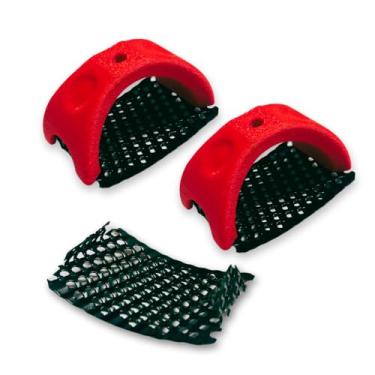 Imagem de Pacote com 2 ferramentas de argila e madeira com cabo ergonômico texturizado – Ferramenta de alisamento para cerâmica, cerâmica e marcenaria, lâmina de liga ultra afiada + lâmina extra e alça maior