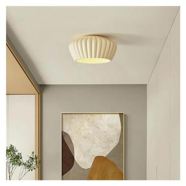 Imagem de Luz de teto creme francês, varanda, vestiário, varanda, luz de teto LED, simples, moderno, quarto, corredor, luminária suspensa, lustre, lâmpadas