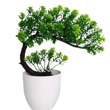 Imagem de Bonsai Artificial de Pinheiro, Planta Decorativa Realista para Escritório, Mesa e Sala(BONSAI DRAGÃO VASO REDONDO)