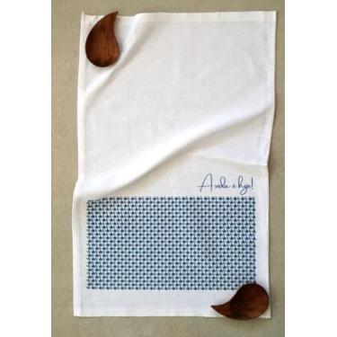 Imagem de Pano de Prato para Copa e Cozinha - A Vida é Hoje! da Coleção Vivaz, 100% Algodão, Tamanho G, Alto Poder de Absorção, Ideal para Enxugar Louças, Panelas e Utensílios.