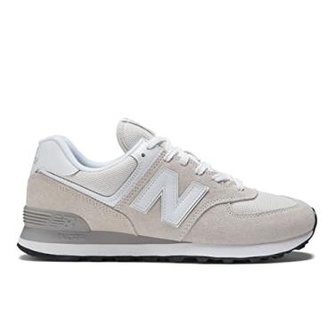 Imagem de New Balance Tênis masculino 574 Core, Nimbus Cloud/Branco, 11.5 X-Wide
