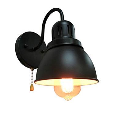 Imagem de abajur de metal preto abajur de cama abajur de cabeceira estilo country para sala de estar abajur de quarto