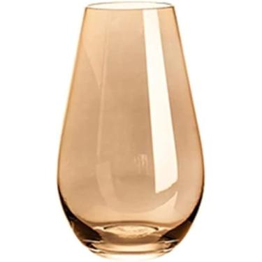 Imagem de Vasos de flores de vidro, vasos de flores secas resistentes e pesados para centros de mesa de casamento, vasos de decoração de mesa de hotel para casa (cor: C) (Colo