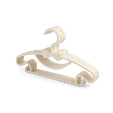 Imagem de Cabide de roupas infantis cabides portáteis de plástico para exibição à prova de vento para casacos infantis organizador de roupas de bebê (cor: C) (D)