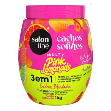 Imagem de Salon Line Creme de Tratamento Pink Lemonade 1kg 3 em 1 Cachos Blindad